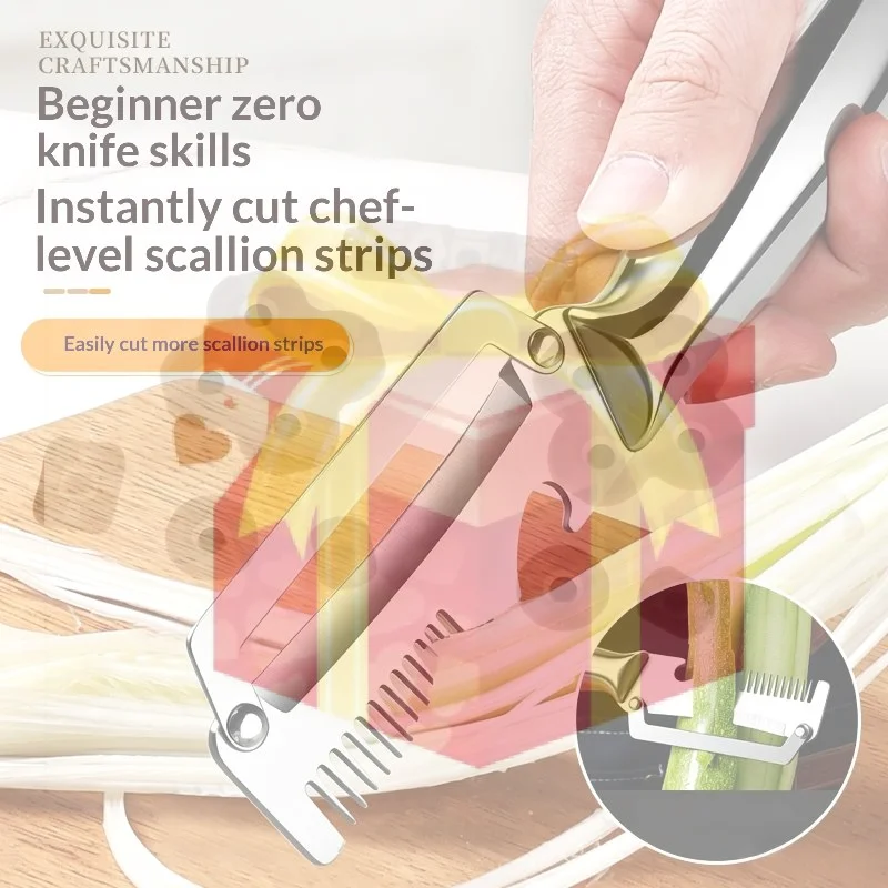 【HG】Multifunctional 3-in-1 Stainless Steel Peeler Vegetable & Fruit Slicer Shredder Versatile Kitchen Tool For Peeling Shredding