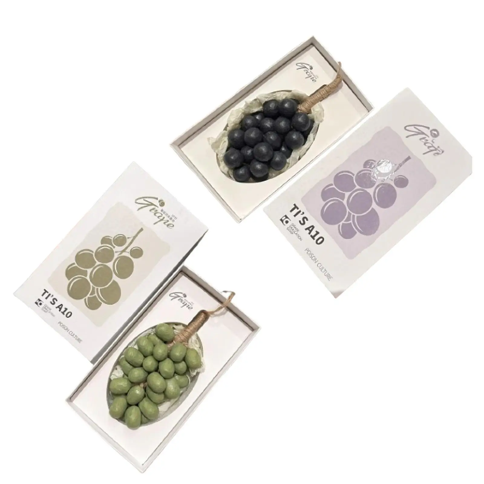 

Grape Shape Soap Birthday Gift Deep Cleansing Creative Perfume Handmade Soap for Bathroom Friends Body Wash Family