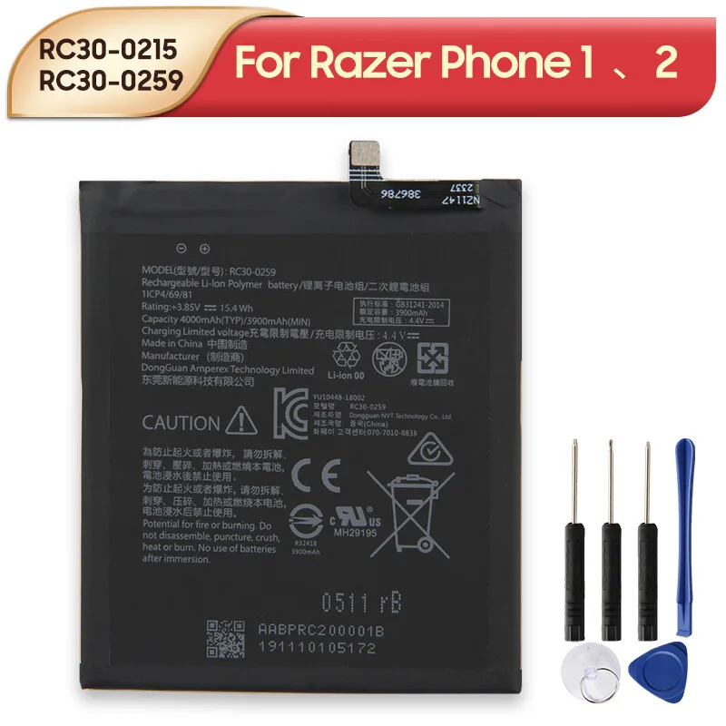 Original Phone Battery RC30-0259 RC30-0215 For Razer Phone 2 Razer Phone 1