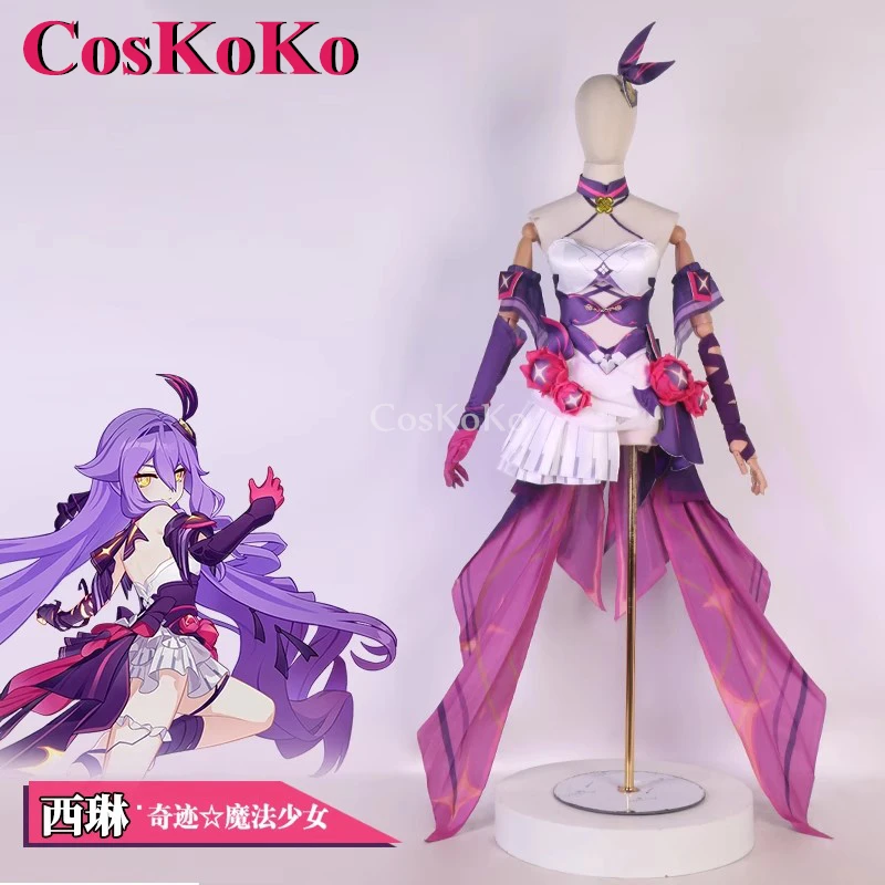 CosKoKo Sirin Cosplay Anime Game Honkai Impact 3rd Costume Lovely Sweet Uniform Dress Halloween Party Role Play Clothing XS-XL