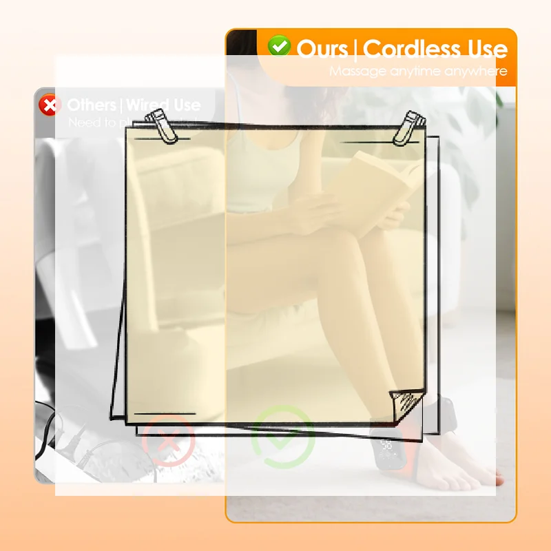 

Массажер для ног по методу Triple Foot, 3-в-1: с подогревом, вибрацией и компрессией для стоп и голеней