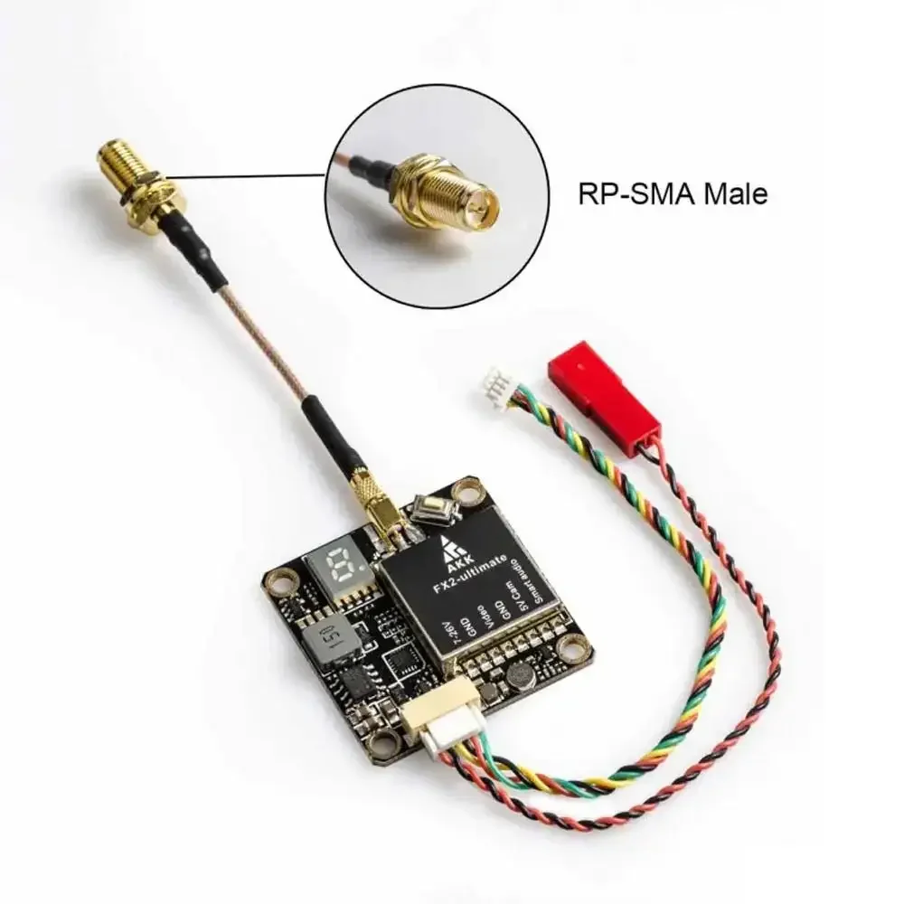 

AKK FX2 Ultimate 5.8GHz 40CH 25mW/200mW/600mW/1000mW Switchable FPV Transmitter for RC FPV Racing Drone RC Quadcopter