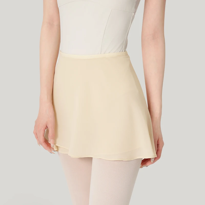 Ivoogle المرأة الكبار قصيرة التفاف الشيفون الباليه تنورة الدانتيل متابعة توتو تزلج تنورة راقصة الباليه الرقص تنورة قصيرة Dancewear