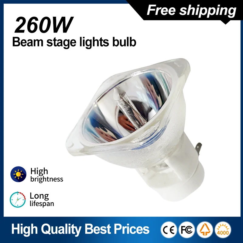 Lampada 9R 260W Lamp Moving Head Light Beam Light Stage Lamp Platinum Metal Halogen bulb 260w 9R Spot Lamp MSD