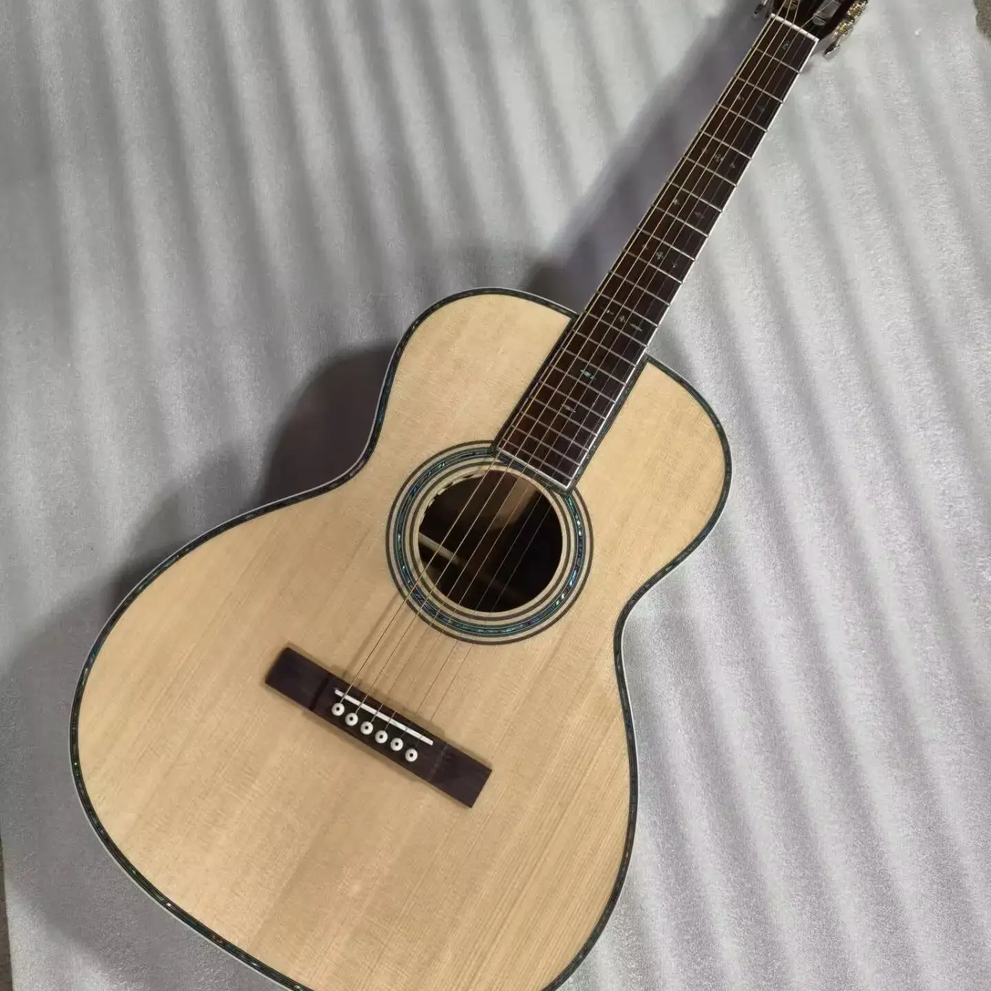 جيتار صالون 12 فريتس، جيتار مفتوح الرأس، جيتار كهربائي صوتي مخصص OO #2