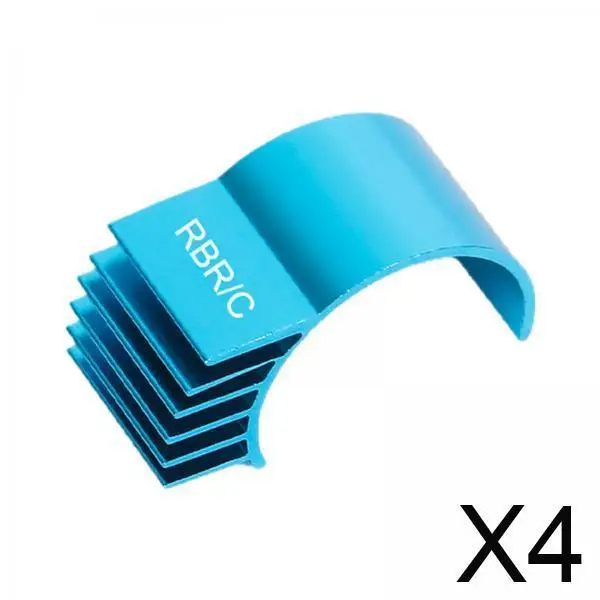 Dissipador de calor térmico para carro RC, aletas de resfriamento de metal, escova elétrica, motor, dissipador de calor para atualização de caminhão de esteira