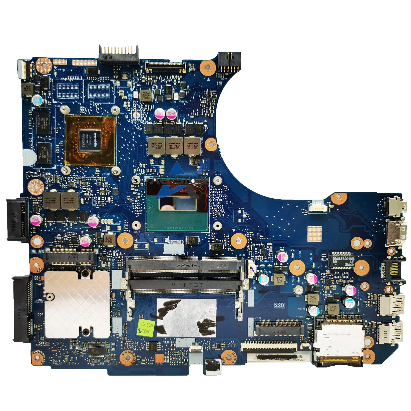 Placa-mãe portátil para ASUS, G58JW, Mainboard para N551JM, N551JB, N551JQ, GL551JK, GL551JM, GL551J, G551JX, G551JW, N551JK, N551JW, i5, i7