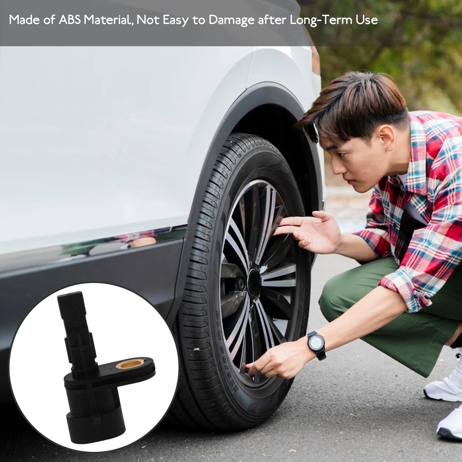 

Wheel Speed Sending Unit Car ABS Sensor Replacement Transducer Accurate Driving Safety Car Accessory Wheel Speed Sensor