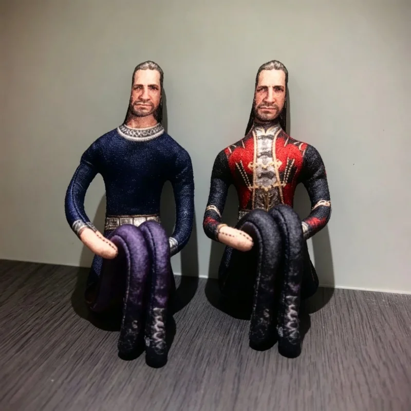 Baldur's Gate 3 Astarion Abstract Plush Doll With Wire Skeleton Posable BG3 Game Peripheral Stuffed Toy Gift