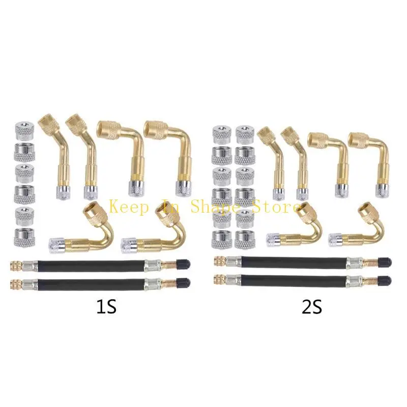 U1JC Bikes Reifenventile Verlängerungsadapter mit Reifenventile Verlängerung gesetzt