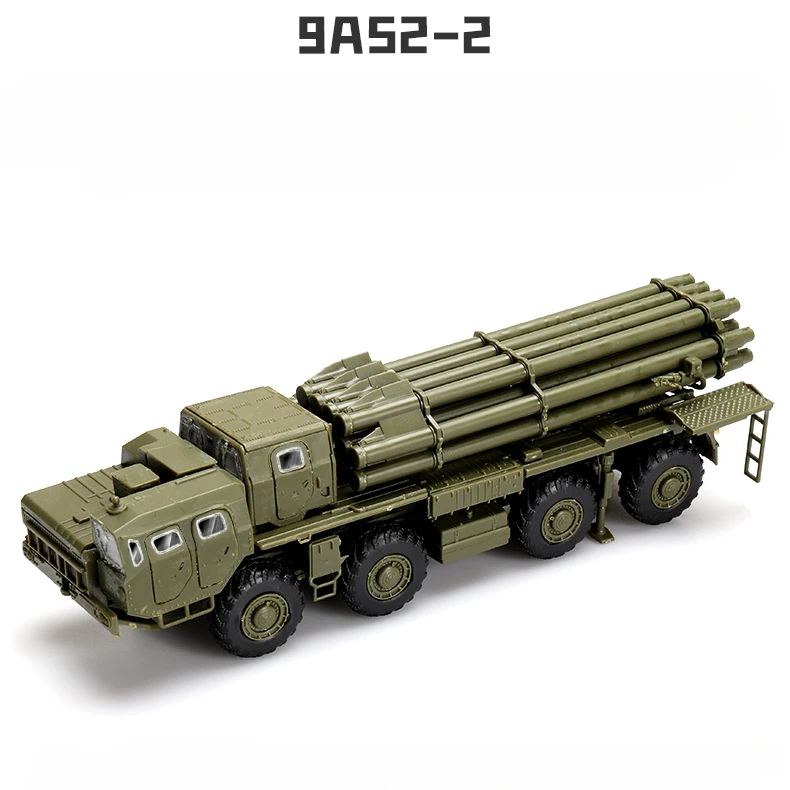 1/72 9A52-2 Smerch Russian Long-range Multi-barrel Rocket Launcher Armored Vehicle 4D Assemble Model Boy Toy