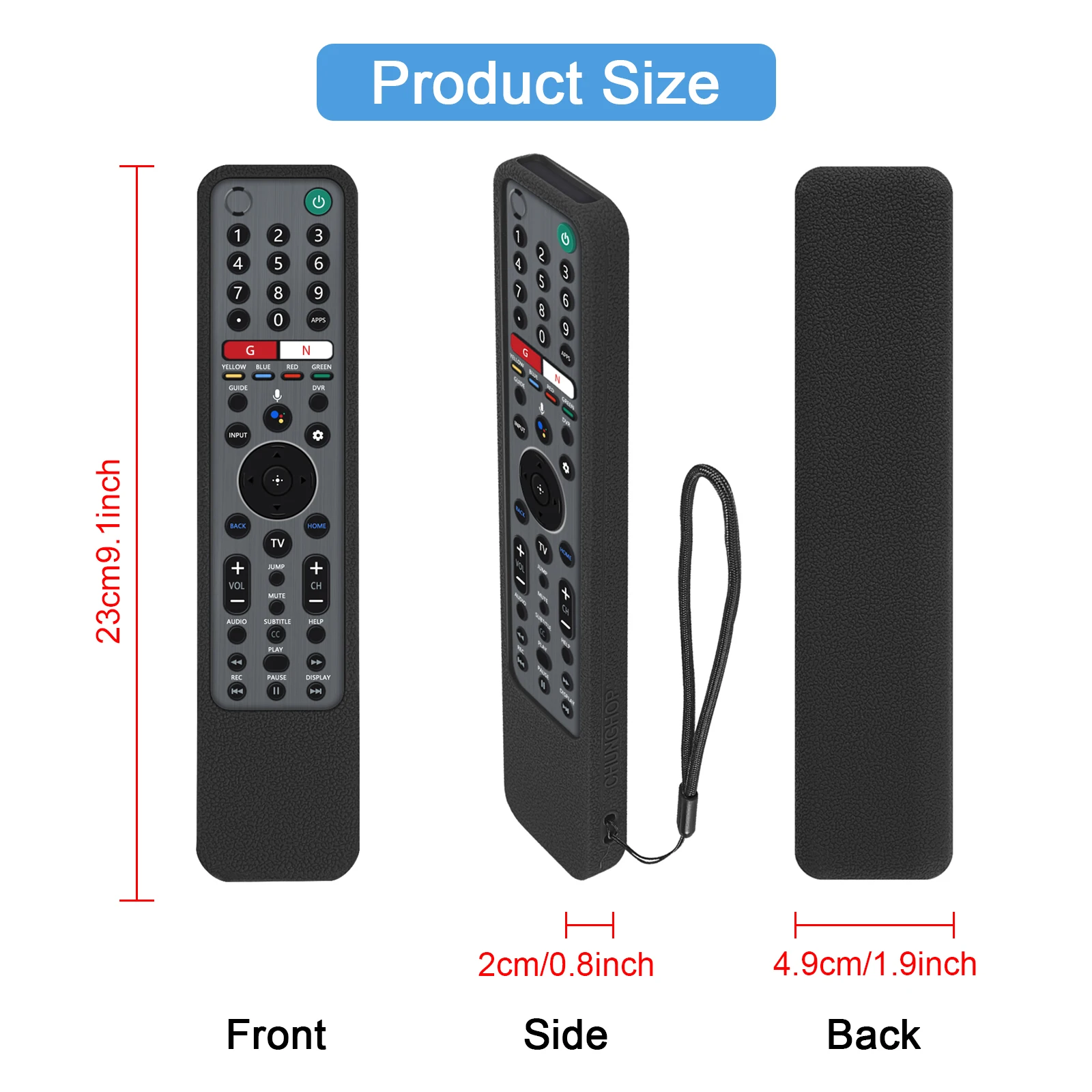 Remote Case Shockproof for Sony RMF-TX600C RMF-TX520E RMF-TX500E TX600P RMF-TX600E Protective Cover for Sony 2019 Remote Control