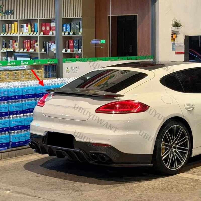 Für Porsche Panamera 970.1 und 970.2 Mansory Style High-Kick Heckspoiler Deckel Heckflügel aus Kohlefaser 10-17