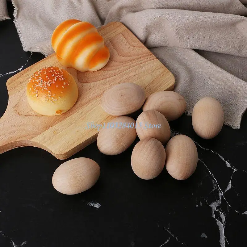 

R6FF Natural Simulation Eggs Manual Graffiti Painted Exercise DIY for Creative E