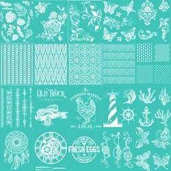 2023 New Self-Adhesive Silk Screen Printing Stencil Reusable Mesh Stencil Transfer Washable for Painting DIY Customized 8x10inch