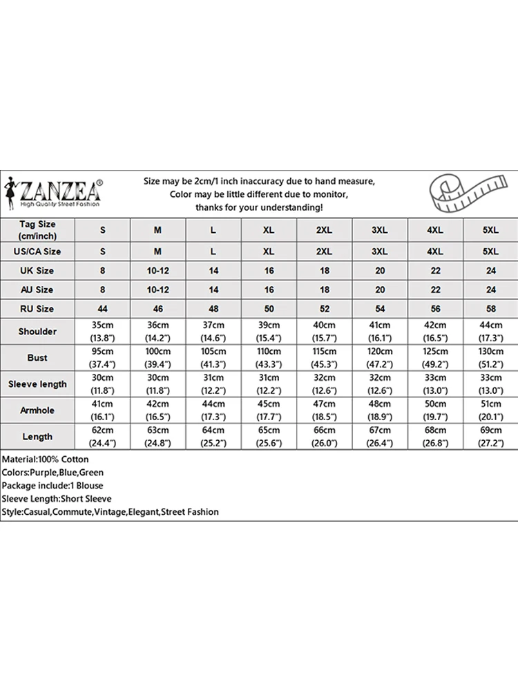 ZANZEA Floral Blouses Summer Bohemain Holiday Shirt Women Casual Short Sleeve Printed Tunic Tops Pleated Blusas Loose Chemise