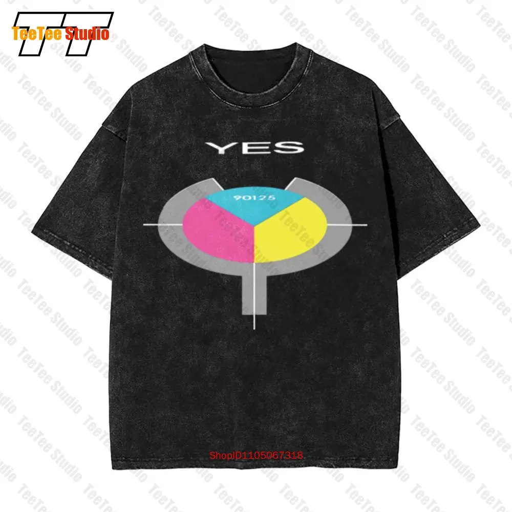 نعم 90125 روك باند سبورت فينتاج تي شيرت أساسي JG9Z