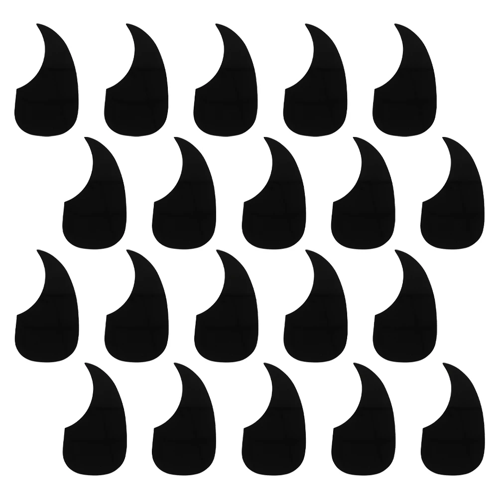 

20 Pcs Guitar Electric Protector Acoustic Black Plastic Cool Accessories Parts Replacement