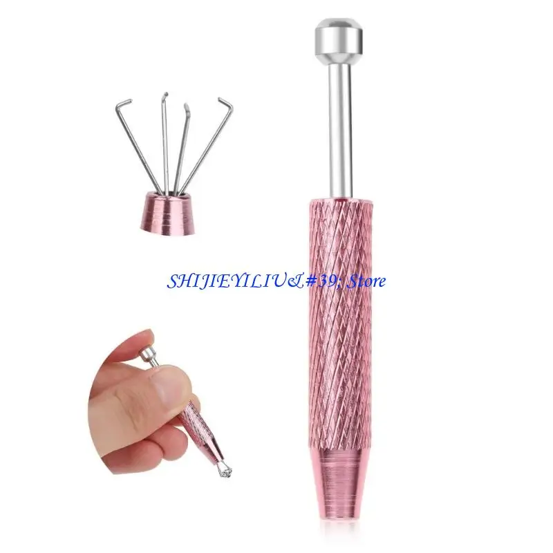 E21F Professional Body Piercing Accessories Set Metal Texture Insertion Tool Gauge Stretching for Homes Studio Use