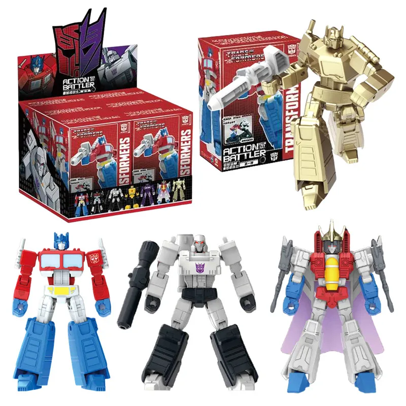 7cm Transformation Toys Robot Cybertron soldier Limited Edition gold Optimus Prime Shockwave Starscream Bumblebee Action Figure