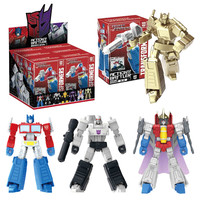 7cm Transformation Toys Robot Cybertron soldier Limited Edition gold Optimus Prime Shockwave Starscream Bumblebee Action Figure