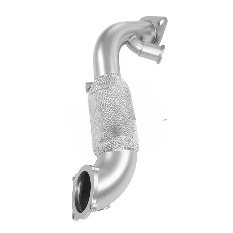 

For Alfa Romeo Stelvio 2.0T 2018 High Performance Downpipe Exhaust System Ternary Head Section With Thermal Insulation