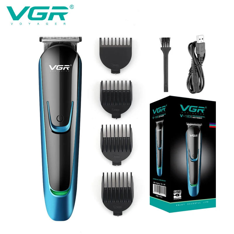 

VGR 183 USB зарядка электрический триммер для волос беспроводные профессиональные перезаряжаемые машинки для стрижки волос для мужчин