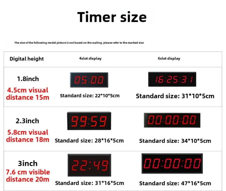 LED Timer Commercial Match Timer Special Reminder