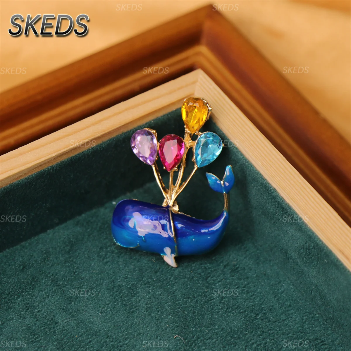 SKEDS Gemischte Vintage-Tierbroschen mit Strass-Kristallen, Anstecknadeln in Form von Schildkröte, Elefant, Pferd, Krokodil, Corsage, Damenschmuck, Geschenk – Detail 3