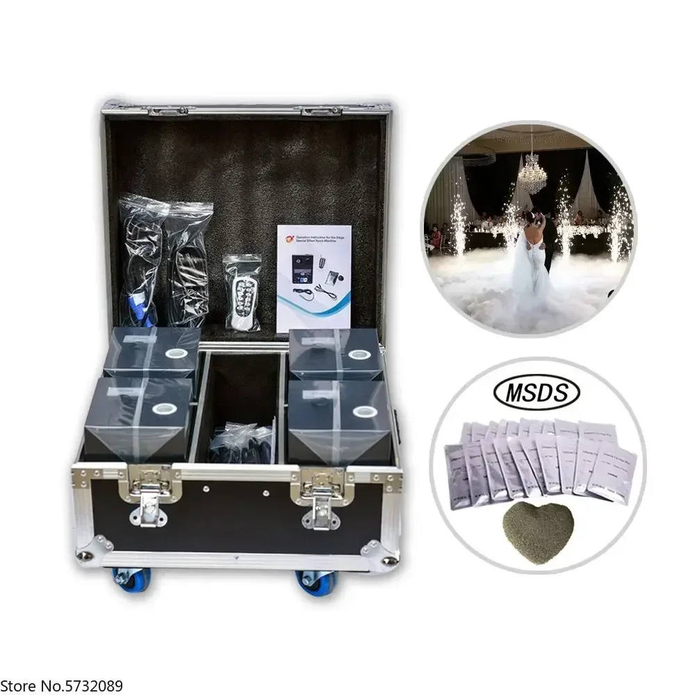 Mini 400W DMX Dj Party Events Waterfall Sparkle Cold  Making Machine Wedding Stage Cold Spark Machine