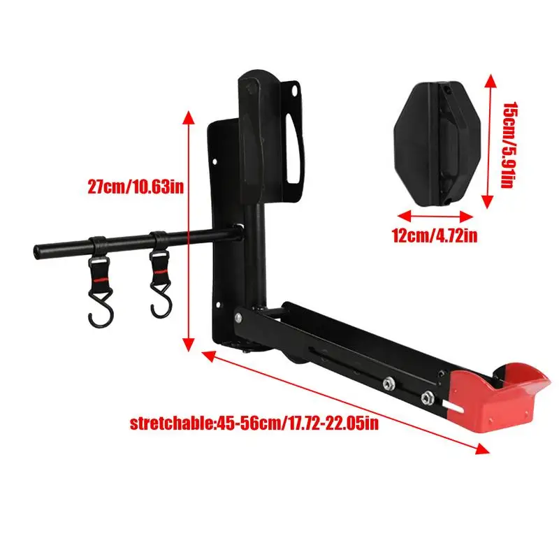 Cycle Wall Rack No-Lifting Indoor Cycle Hanger Wall-Mounted Indoor Cycle Hanger Vertical Garage Cycle Hanger Folding With Hooks