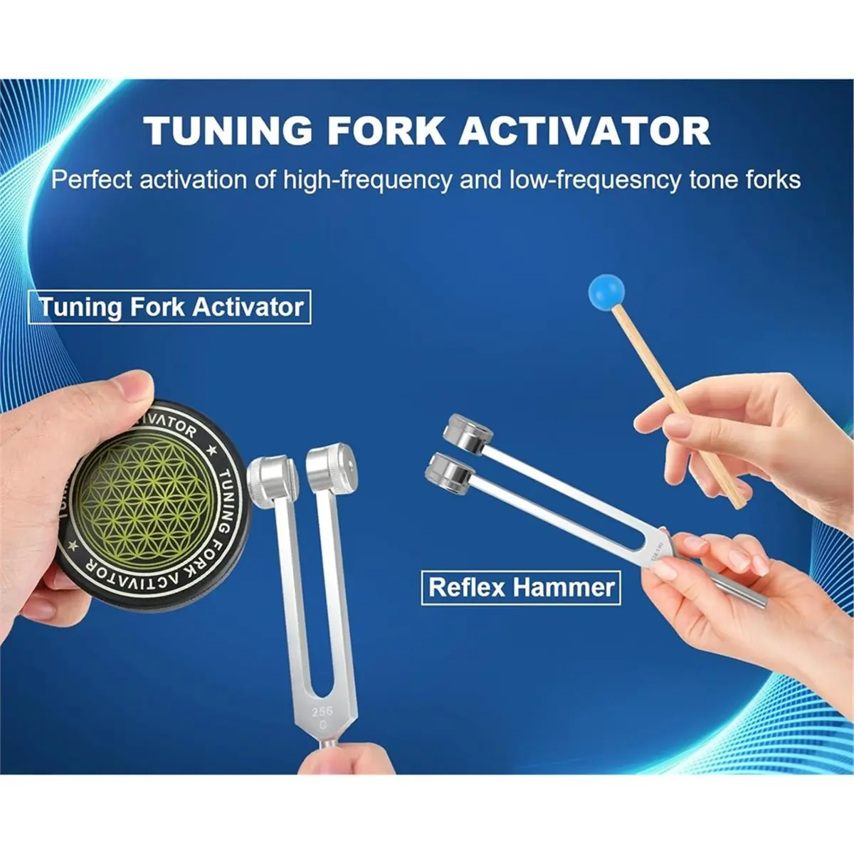 High-quality measuring tools Tuning Forks for Healing Set Aluminum Alloy Sensory Tuning Fork in Stock