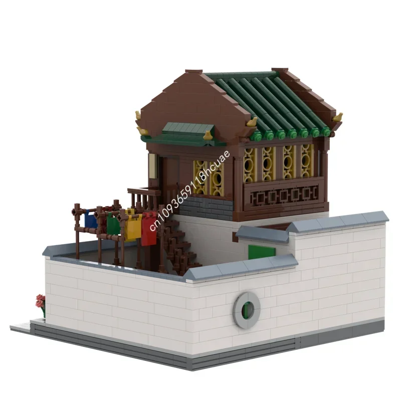 1860 pièces MOC magasin de Textile chinois usine créé modèle blocs de construction jouet assembler bricolage cadeaux de noël idée créative anniversaire