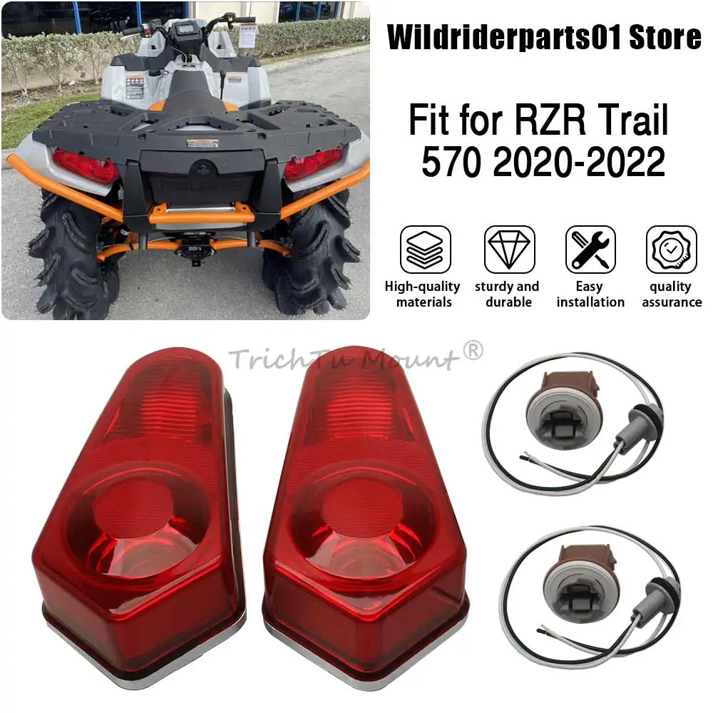 

Rear Brake Stop Tail Lights Lampshade Motorcycle Accessories Left & Right For Polaris Sportsman Touring XP 1000 Trail 2022-2025