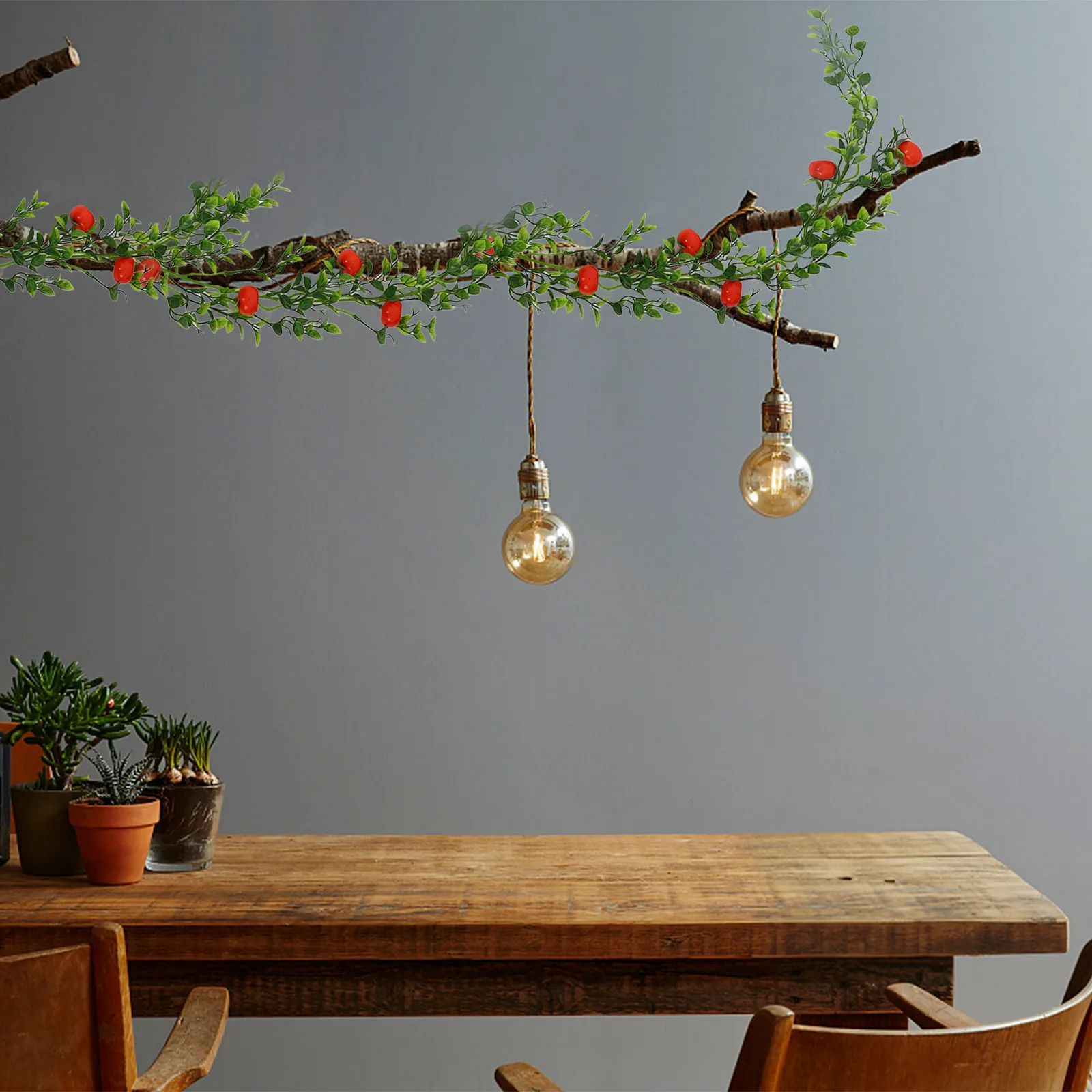 

Simulated Orange Vine Artificial Fruit Garland Long-Lasting Hanging Decoration for Wedding Party Home Indoor Outdoor Decor