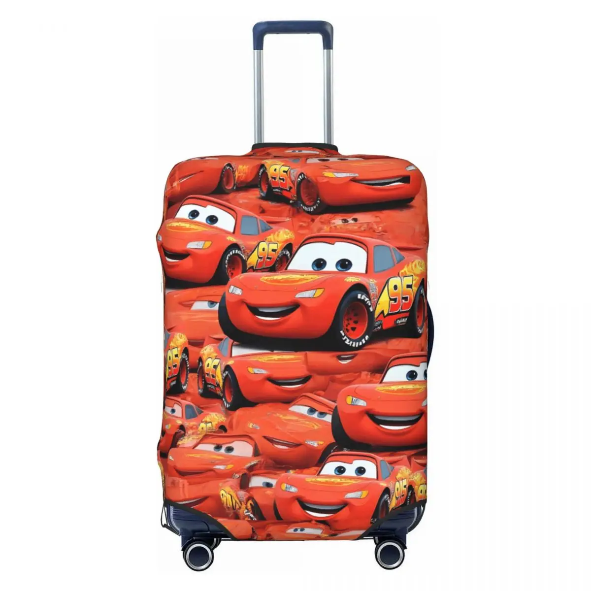 

Custom Lightning McQueen 95 Travel Luggage Cover Elastic Hot Suitcase Cover Protector Fit 18-32 Inch