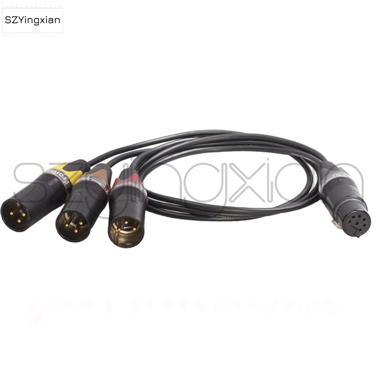 Schoeps DMS Microphone Y-Shaped Audio Cable XLR7 Pin Female to 3 XLR3 Pins