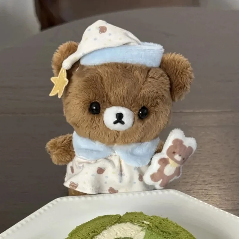 Breloczek do torby Rilakkuma Kolekcja Nocna Odzież do Spania Zawieszka do plecaka Brelok Modna zabawka Urocza lalka Prezent niespodzianka Kolekcjonerski