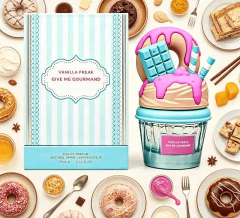Vanilla Freak Eau de Parfum, Give me Gourmand Collection, Unisex, Spray Form, 75ml, Vanilla Caramel Scent, Woody Notes,