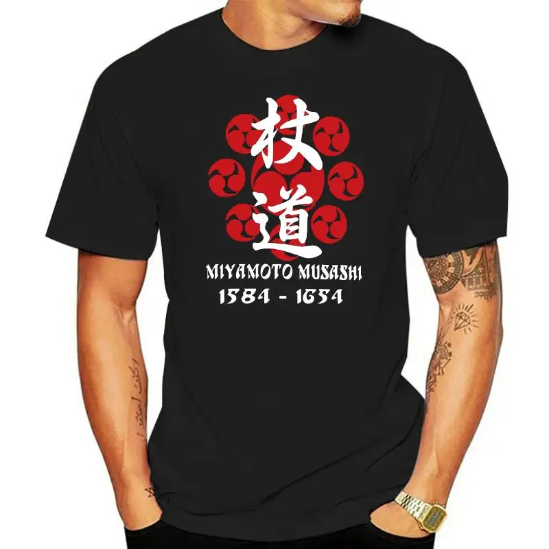 Camiseta de Miyamoto para hombre, camisa con estampado creativo de la leyenda samurái de Japón, símbolo de Musashi, talla S-3Xl, 2022