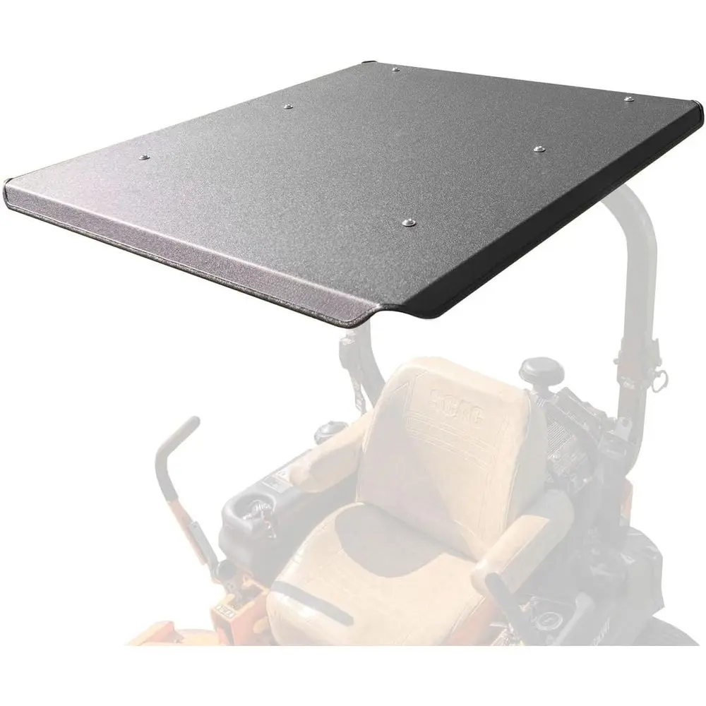 Universal ROPS-Compliant Mower Canopy, 1.5-3 Steel Frame, Easy Assembly, Black Roof, Fits Most Mowers