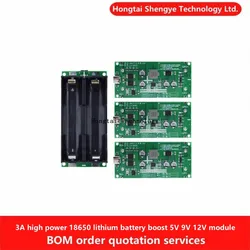 3A 15W High Power 18650 Li-ion Battery Booster Module 5V 9V 12V Charging Board UPS Uninterruptible Power Supply