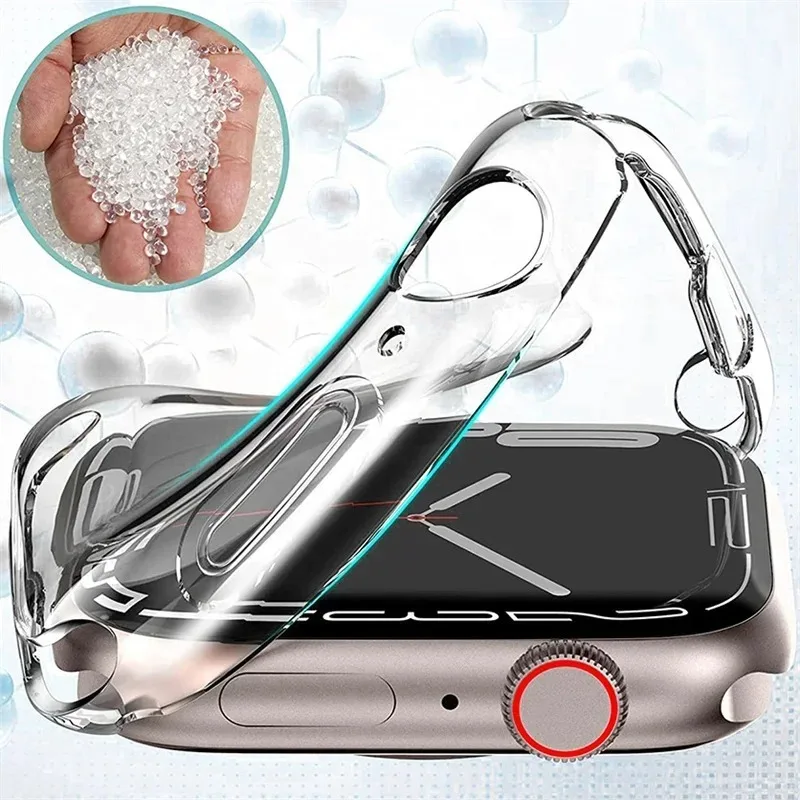 Pellicola salvaschermo per Apple Watch Case Ultra 2 49mm 41mm 44mm 40mm 42mm TPU accessori per paraurti per iWatch Series 9 8 7 SE 6