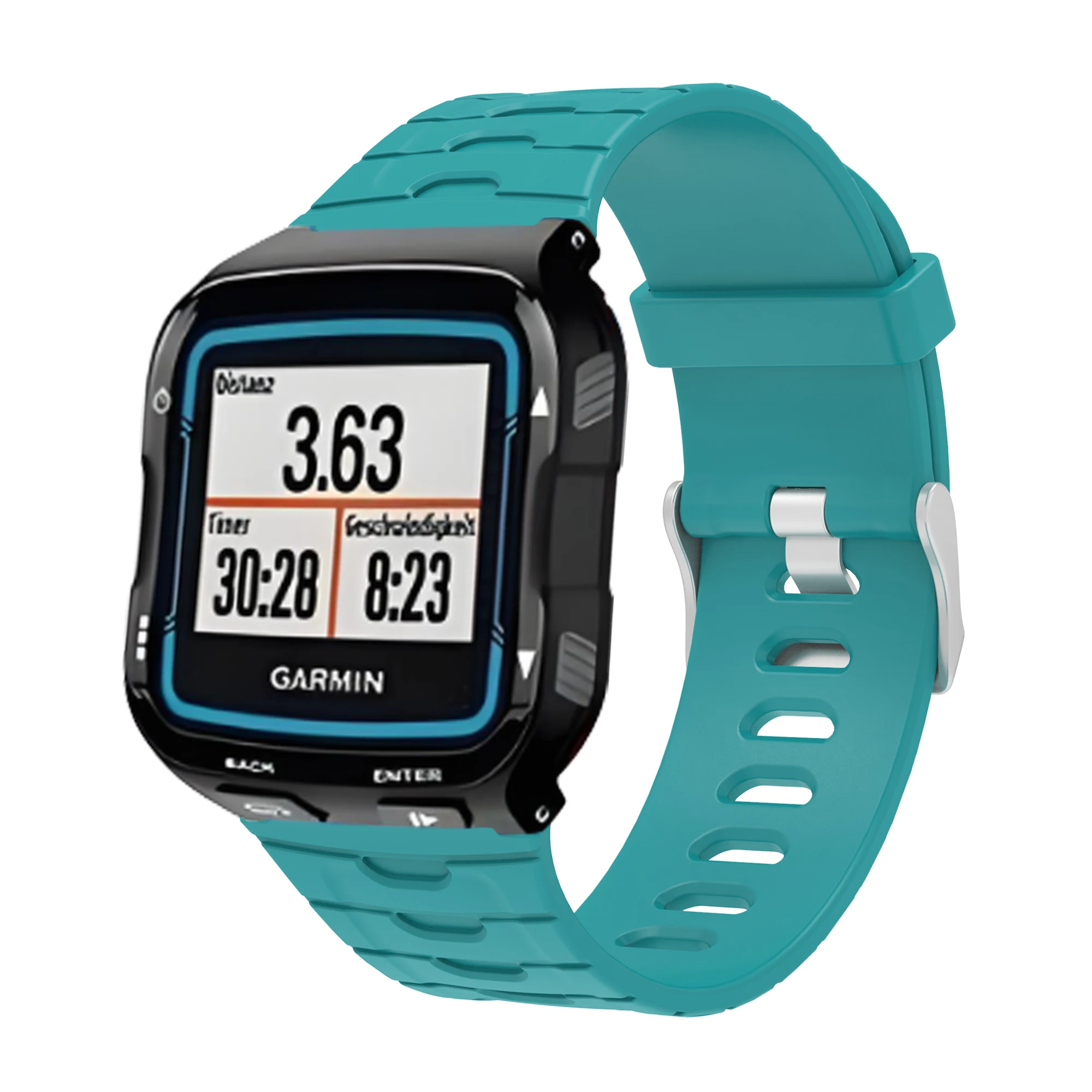 Cinturino per Garmin Forerunner 920XT cinturino in Silicone morbido e resistente di alta qualità con strumenti a vite e fibbia argentata