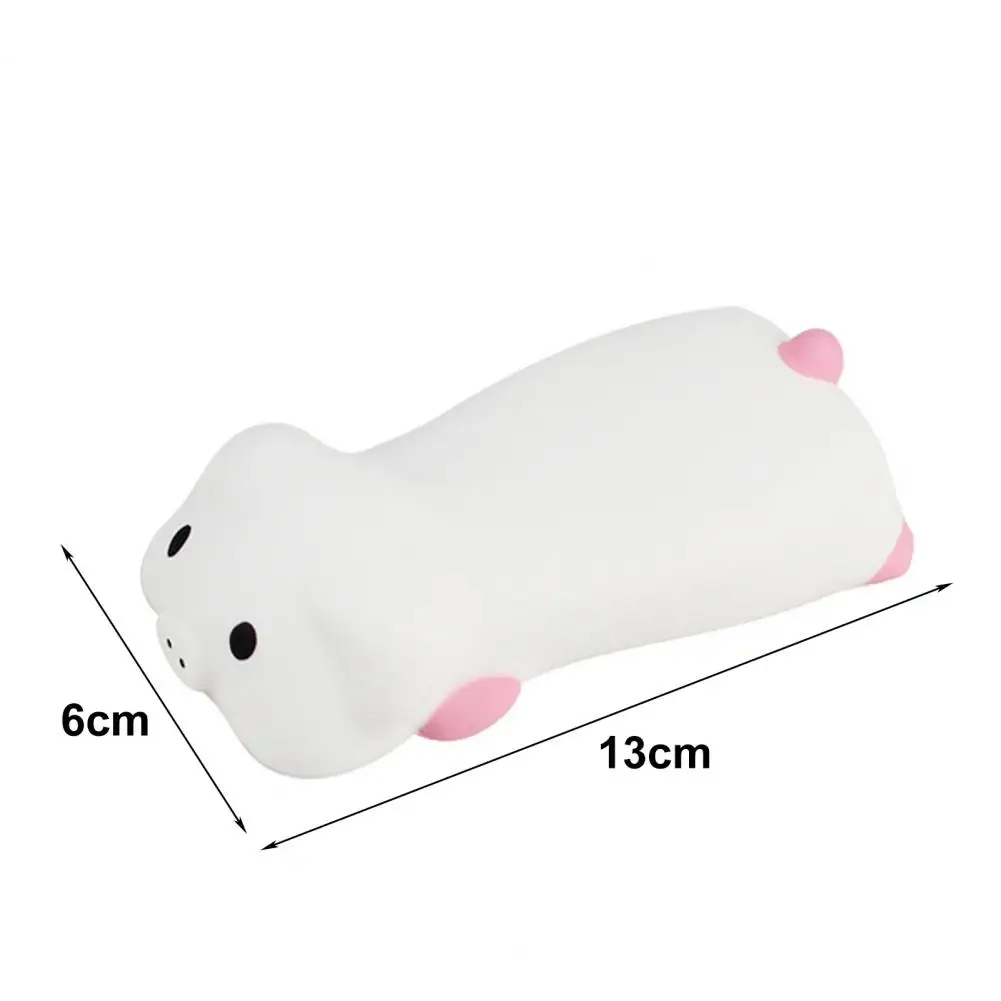 Almofada de mão ergonômica do porco dos desenhos animados Pulso do mouse Espuma macia Almofada de mão para alívio da dor Tipo fácil de teclado 3 anos