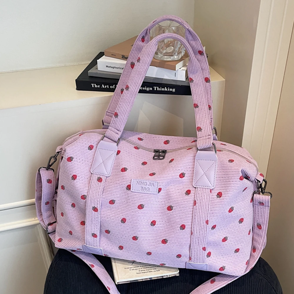 

Gym Bag for Women, Cute Duffle Bag, Quilted Duffle Bag for Travel, Floral Duffle Bags, Weekend Bag with Zipper Pocket Dance Bag