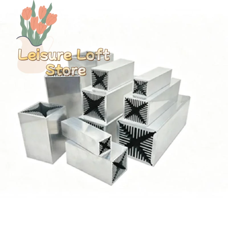 Power Ali Radiator High-Power 6063 Aluminum Wind Tunnel Radiator 1Pcs Air-Cooled Heat Sink ...