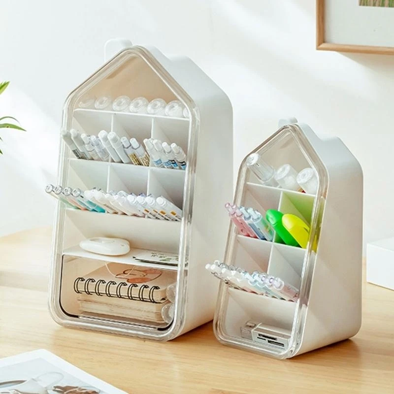 Porta lápis com gaveta 7 Compartamentos Pen Organizadores Pen.