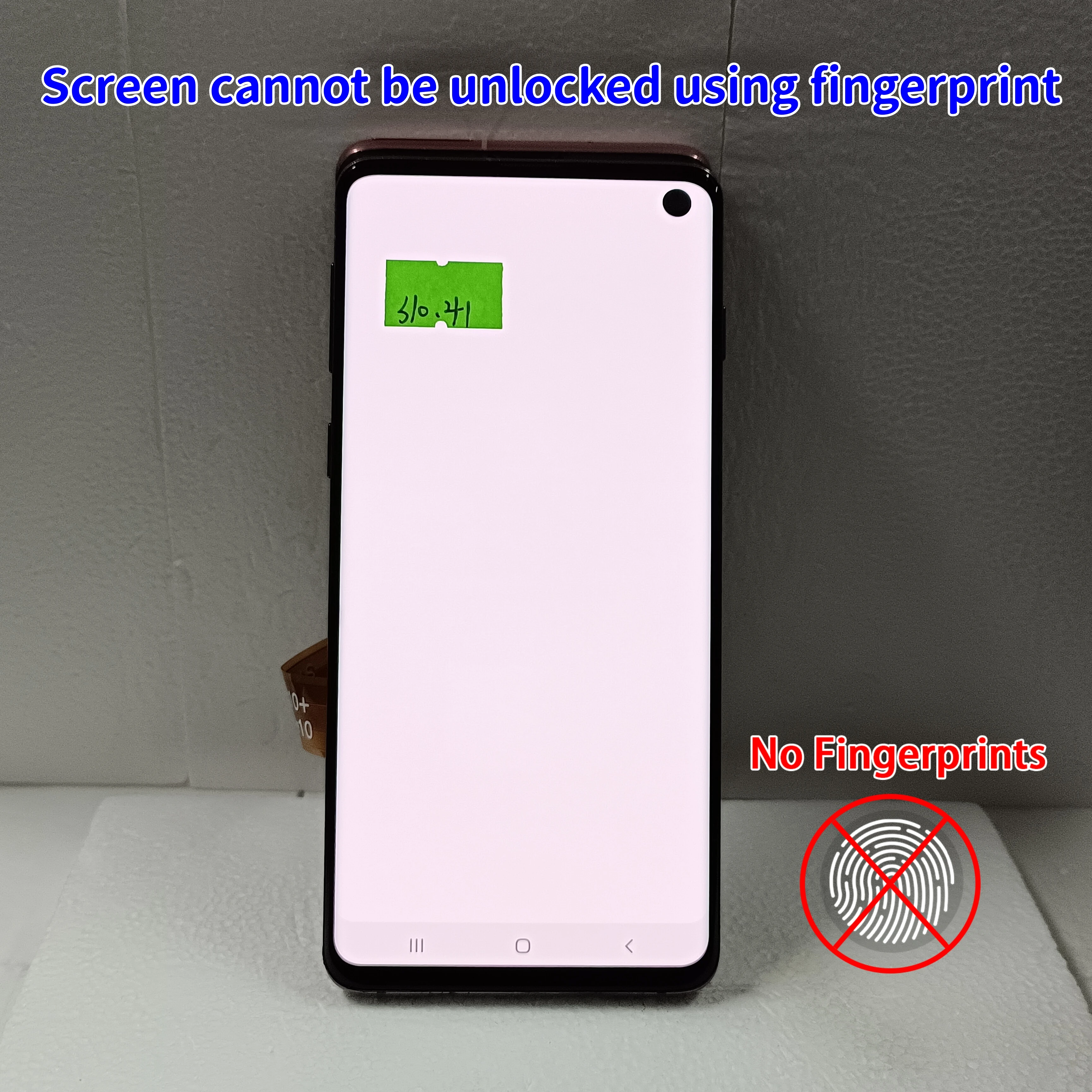 100% Test Amoled For SAMSUNG Galaxy S10 G973F/DS G973U G973 SM-G973 LCD Display Touch Screen Digitizer Assembly With Defects