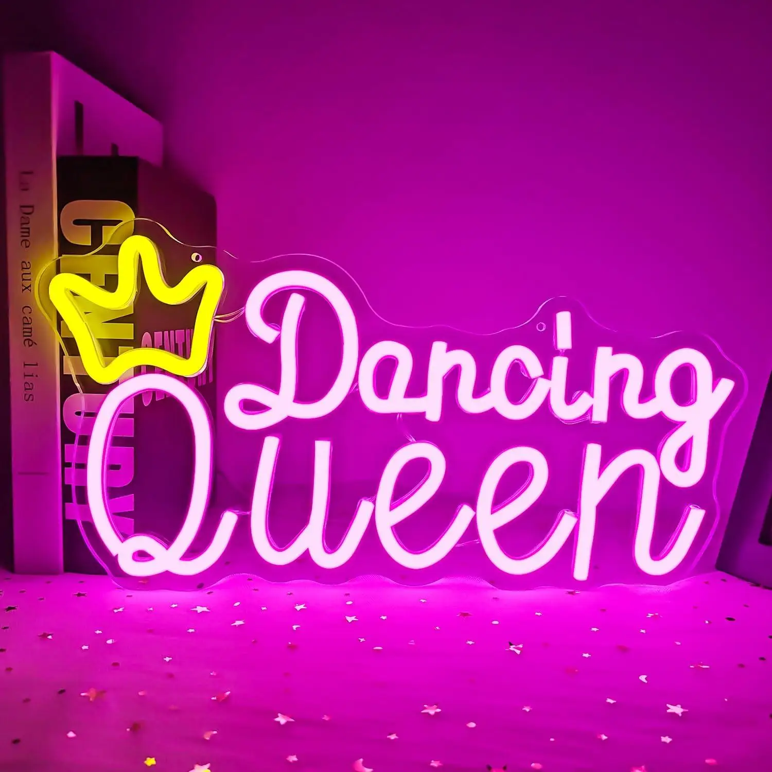 

Dancing Queen Neon Sign USB Dimmable LED Light for Dance Studio Party Bar Girl Room Club Aesthetic Decor Gifts Night Light